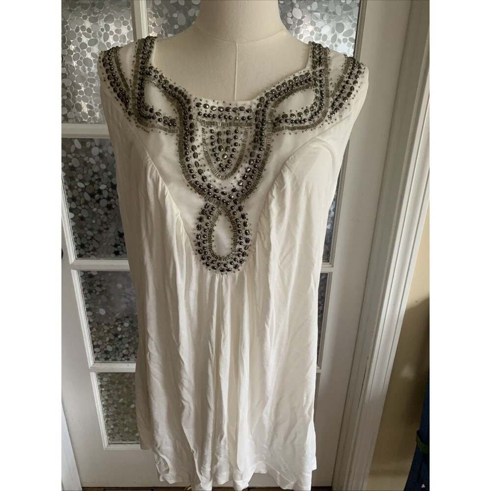 NWT Avenue Top Sleeveless Tank Beaded Summer 14/16 Y2K